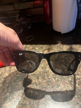 Disney 100 Ray-Ban Black Wayfarer-Style Sunglasses with Dark Lenses